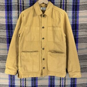 Madewell Canvas Chore Coat Mens XS Golden Oak Cotton Utility Overshirt JKT Wear